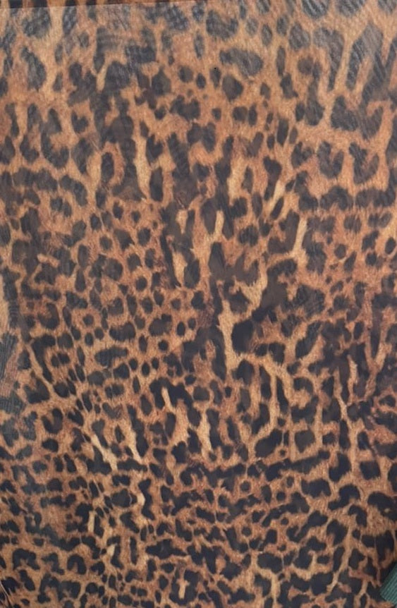 Leopard chiffon print