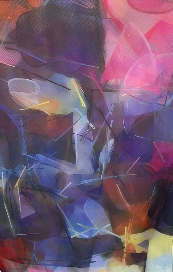 Abstract chiffon print