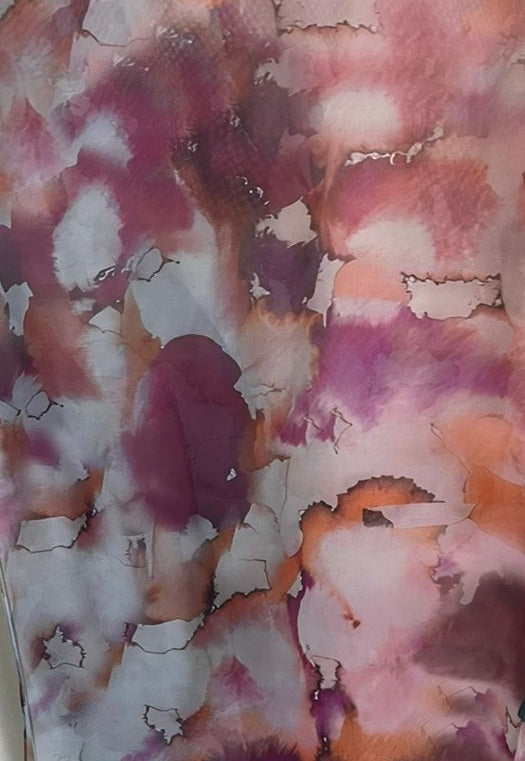 Watercolour chiffon print