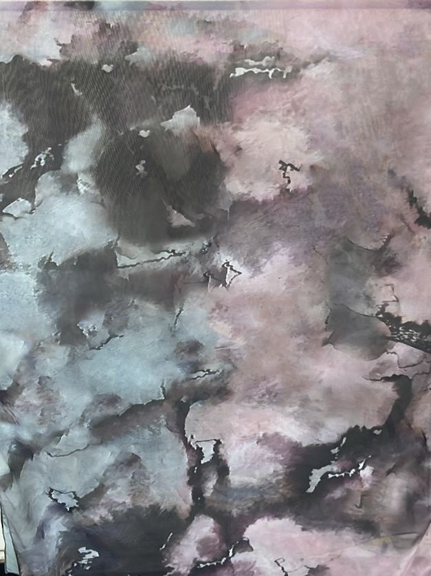 Stone Watercolour chiffon print