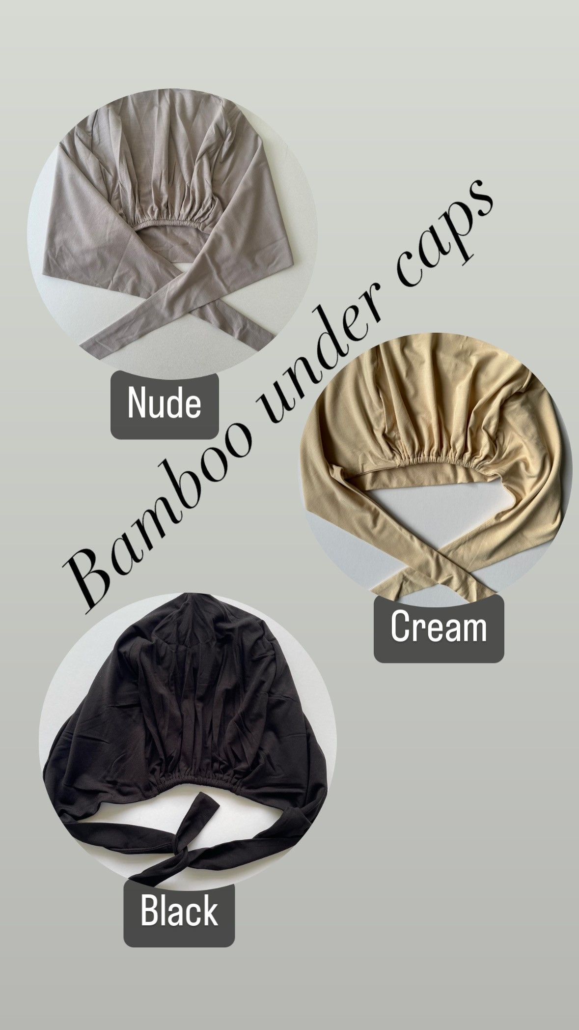 Bamboo Undercaps (Tie Back)