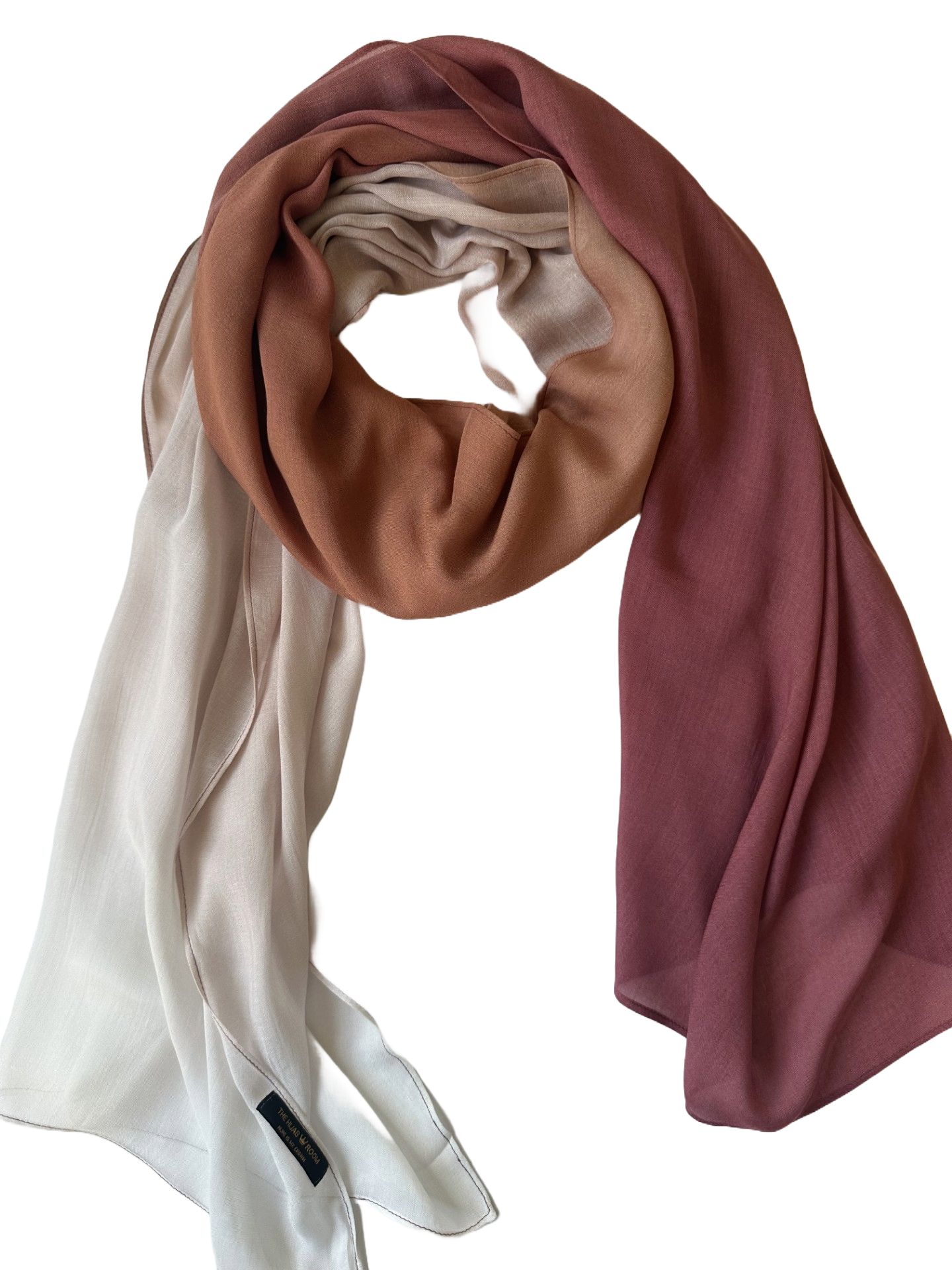 Taupe/Rouge Ombre Modal Cotton