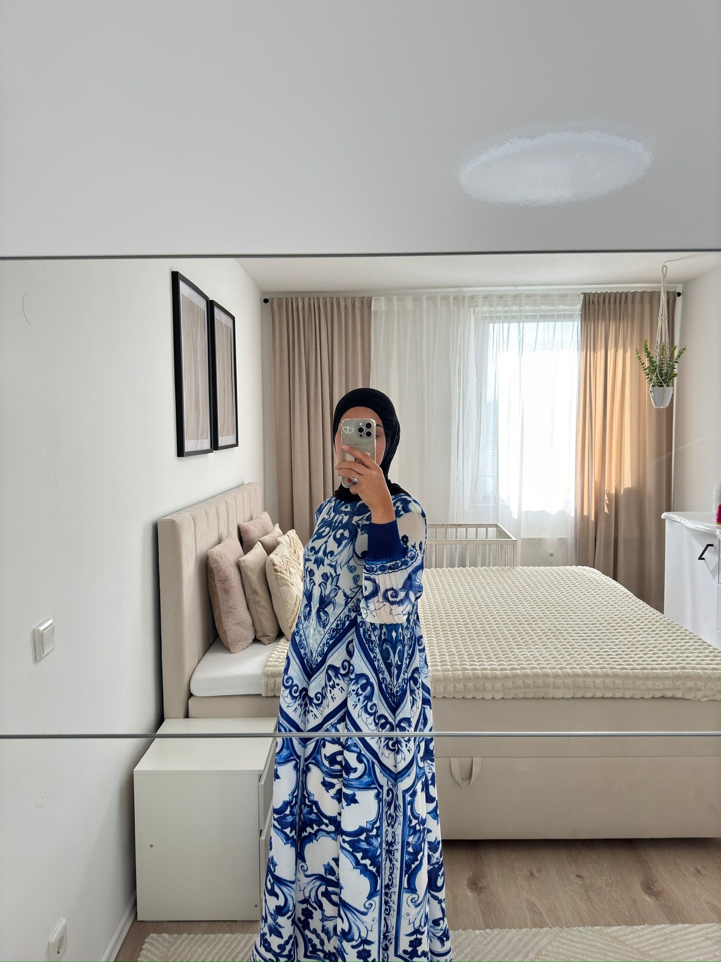 Navy Maxi Dress + premium chiffon + bamboo tube undercap