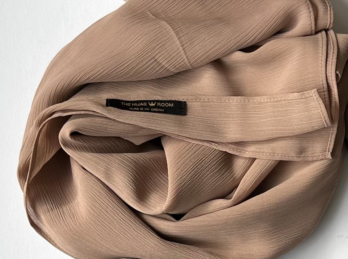 Premium Crinkle Chiffon Nude