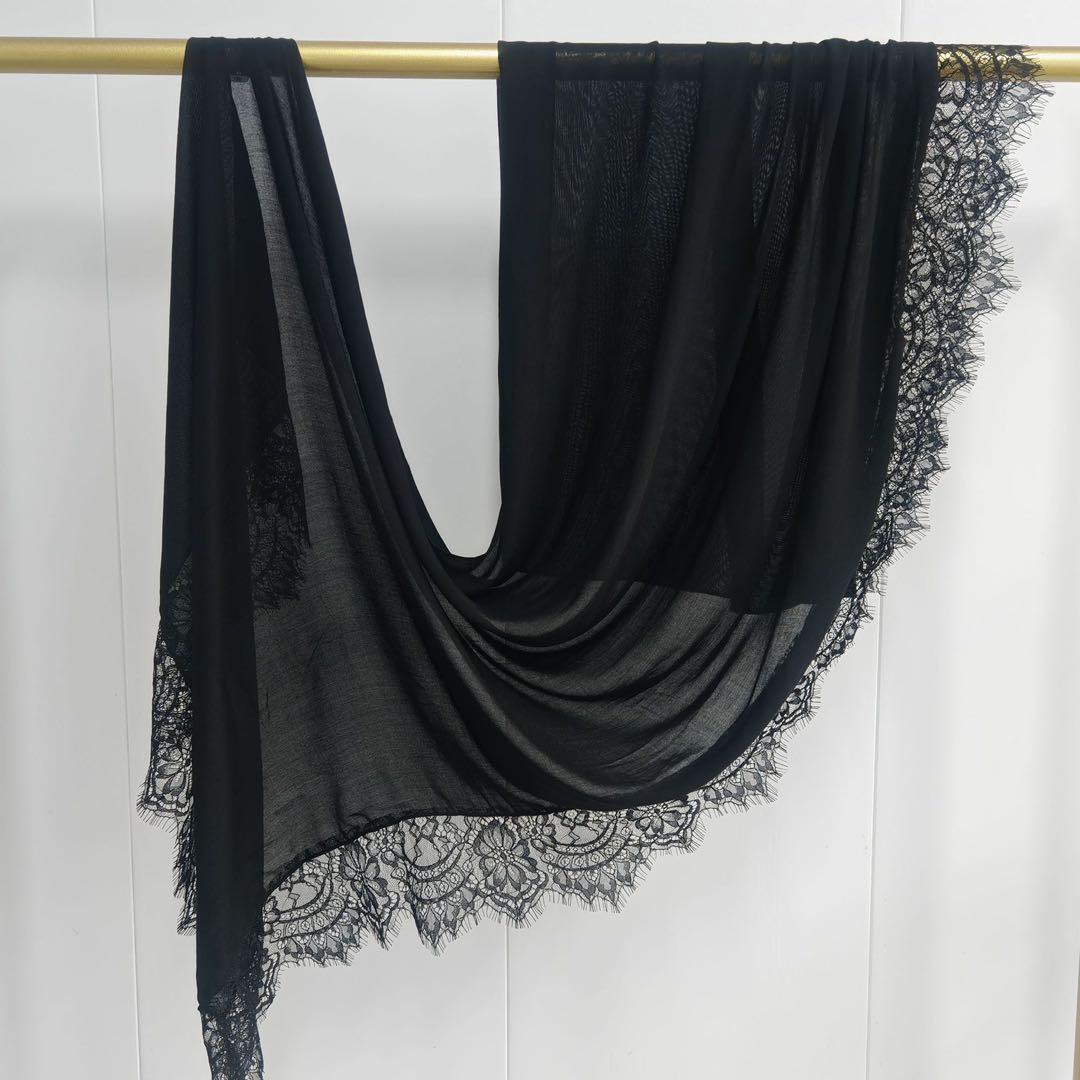 Black Modal with black lace