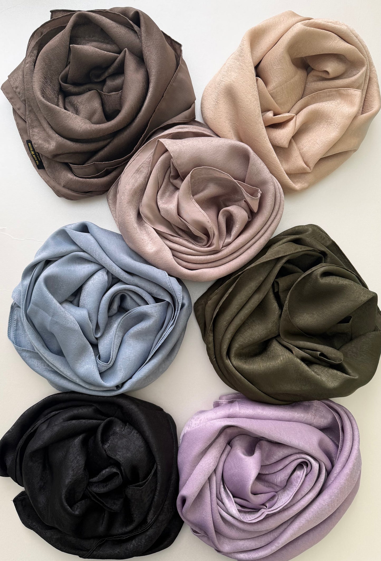 Set of 6 crushed velvet hijabs