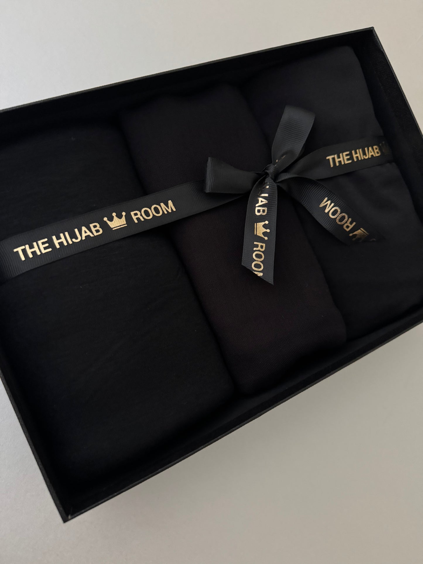 Premium Black Hijabs Gift Box