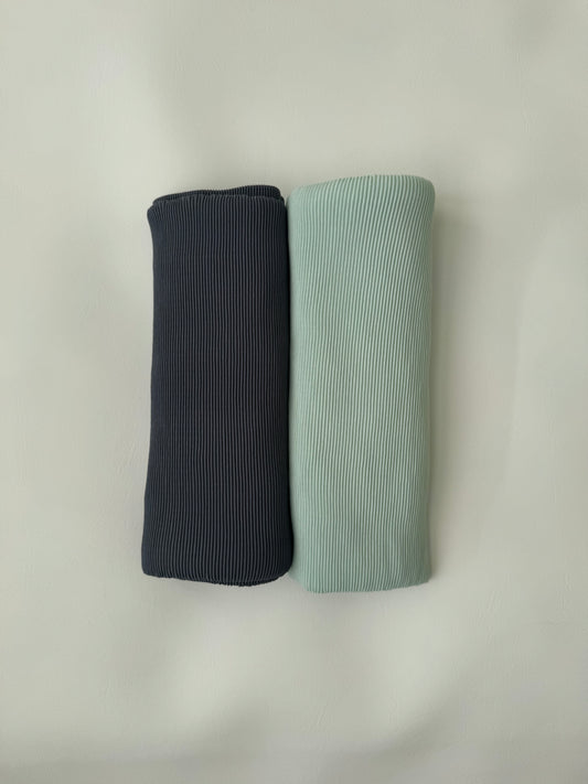 Premium fine pleat hijabs - set of 2