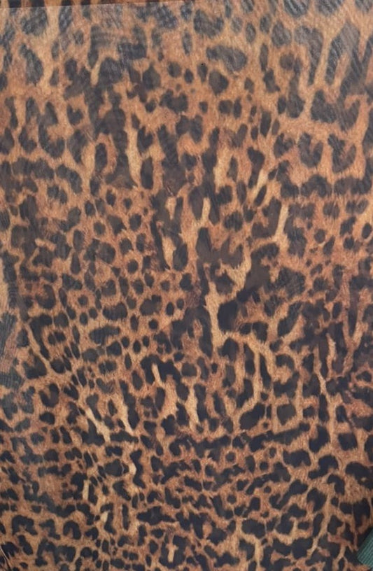 Leopard chiffon print