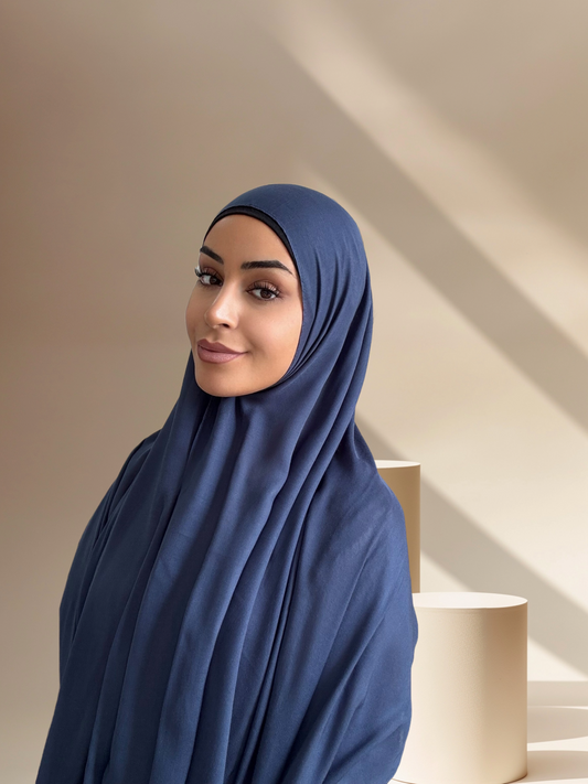 Premium Modal Twill Hijab - Navy