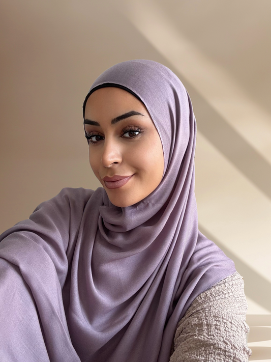 Premium Modal Twill Hijab - Lavendar