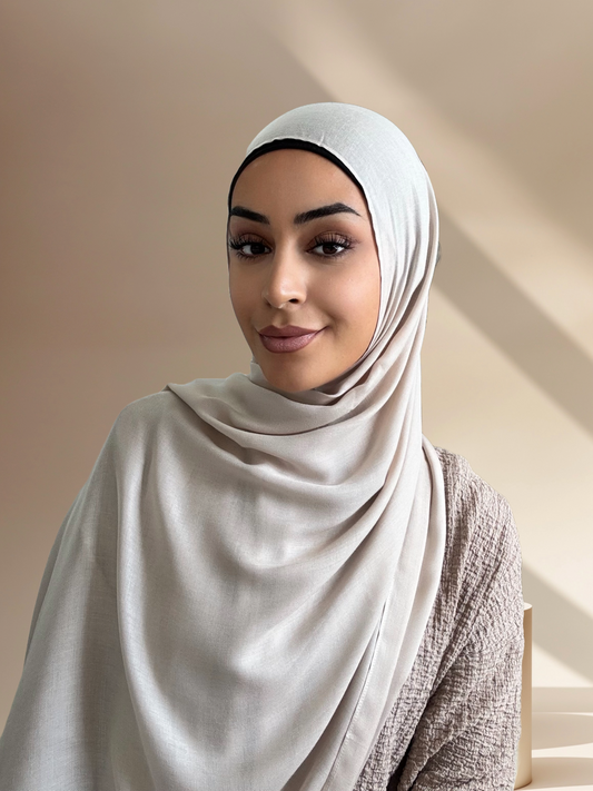 Premium Modal Twill Hijab - Cream