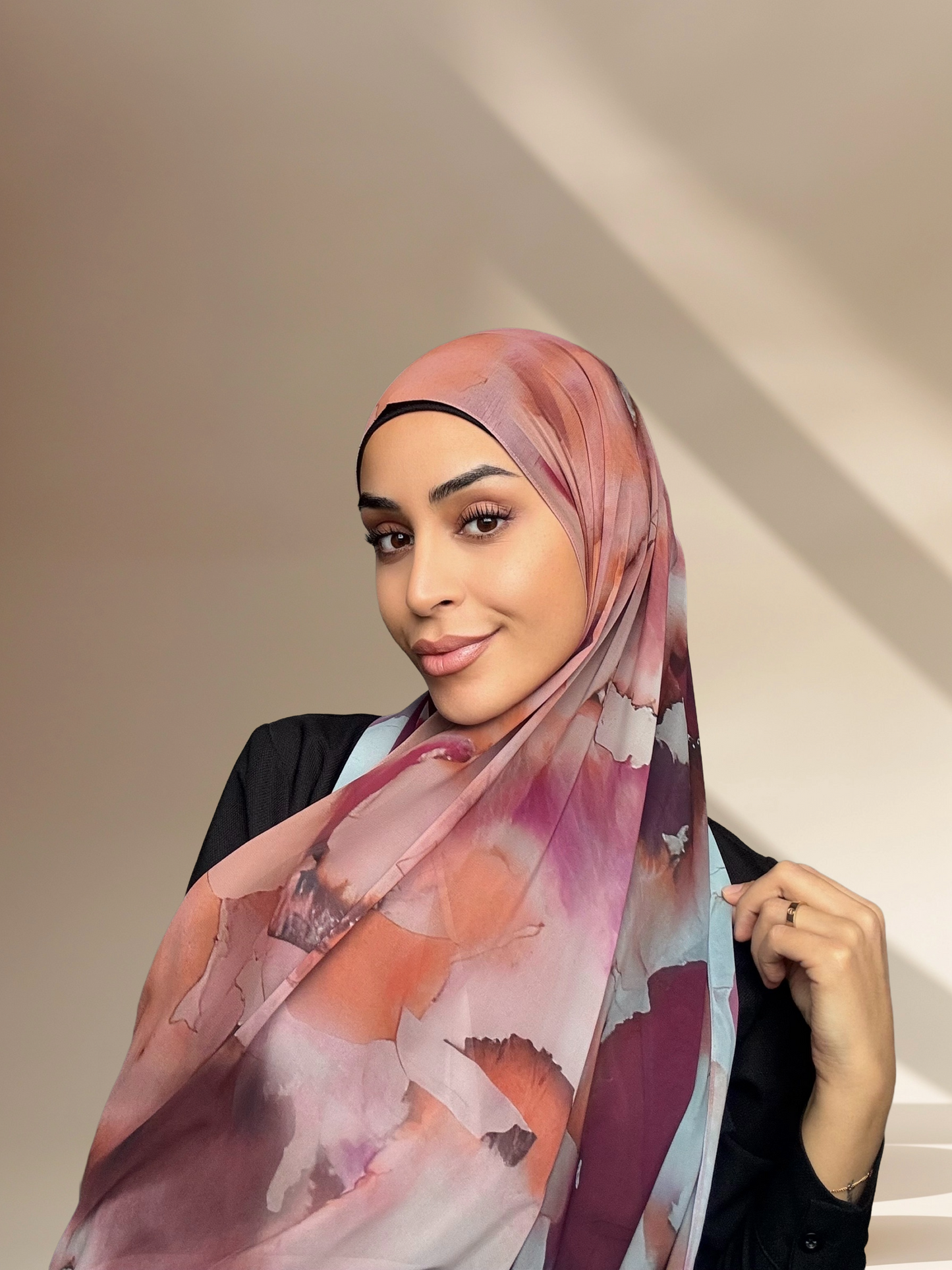 Watercolour chiffon print