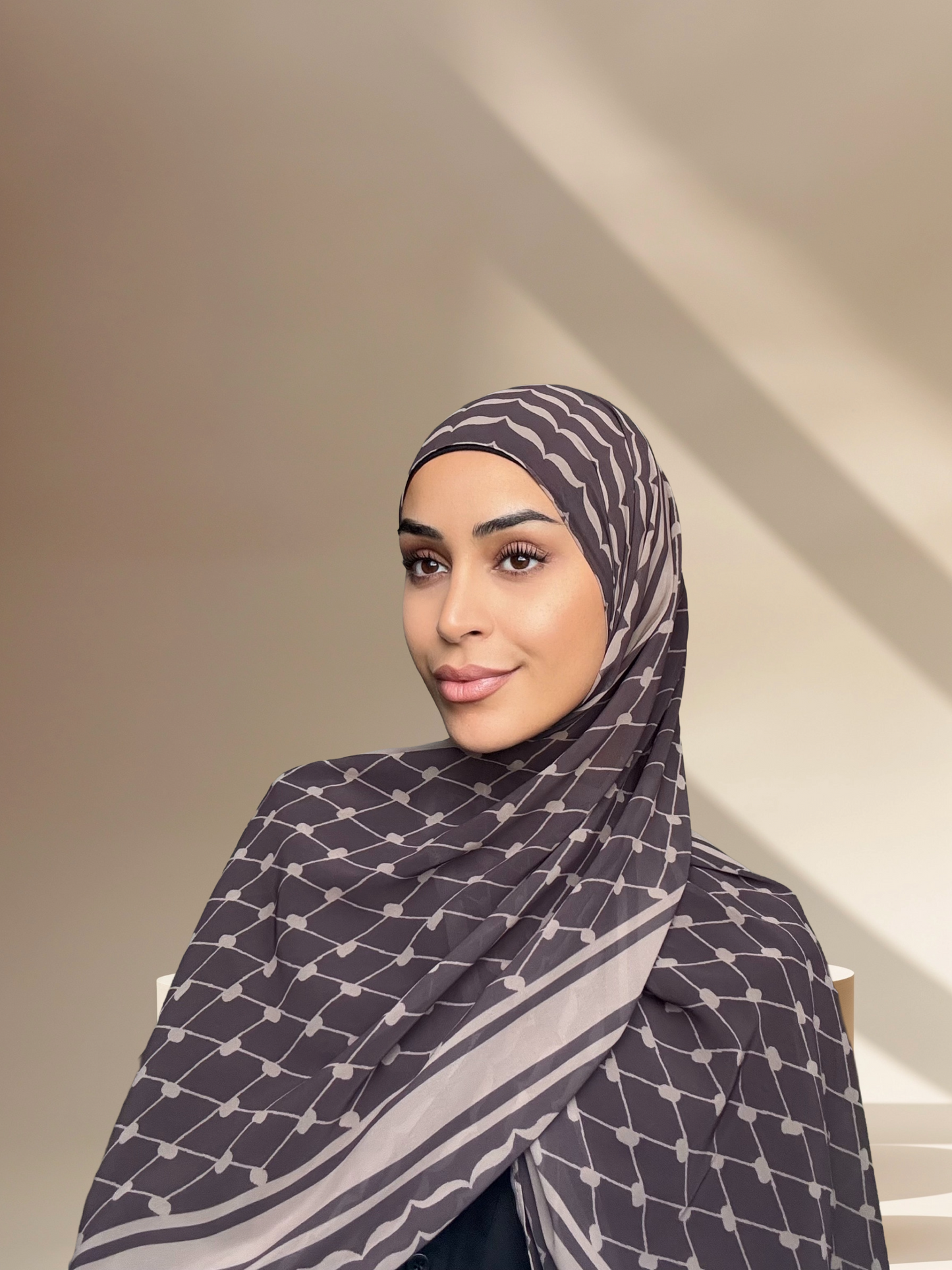 Keffiyeh chiffon print