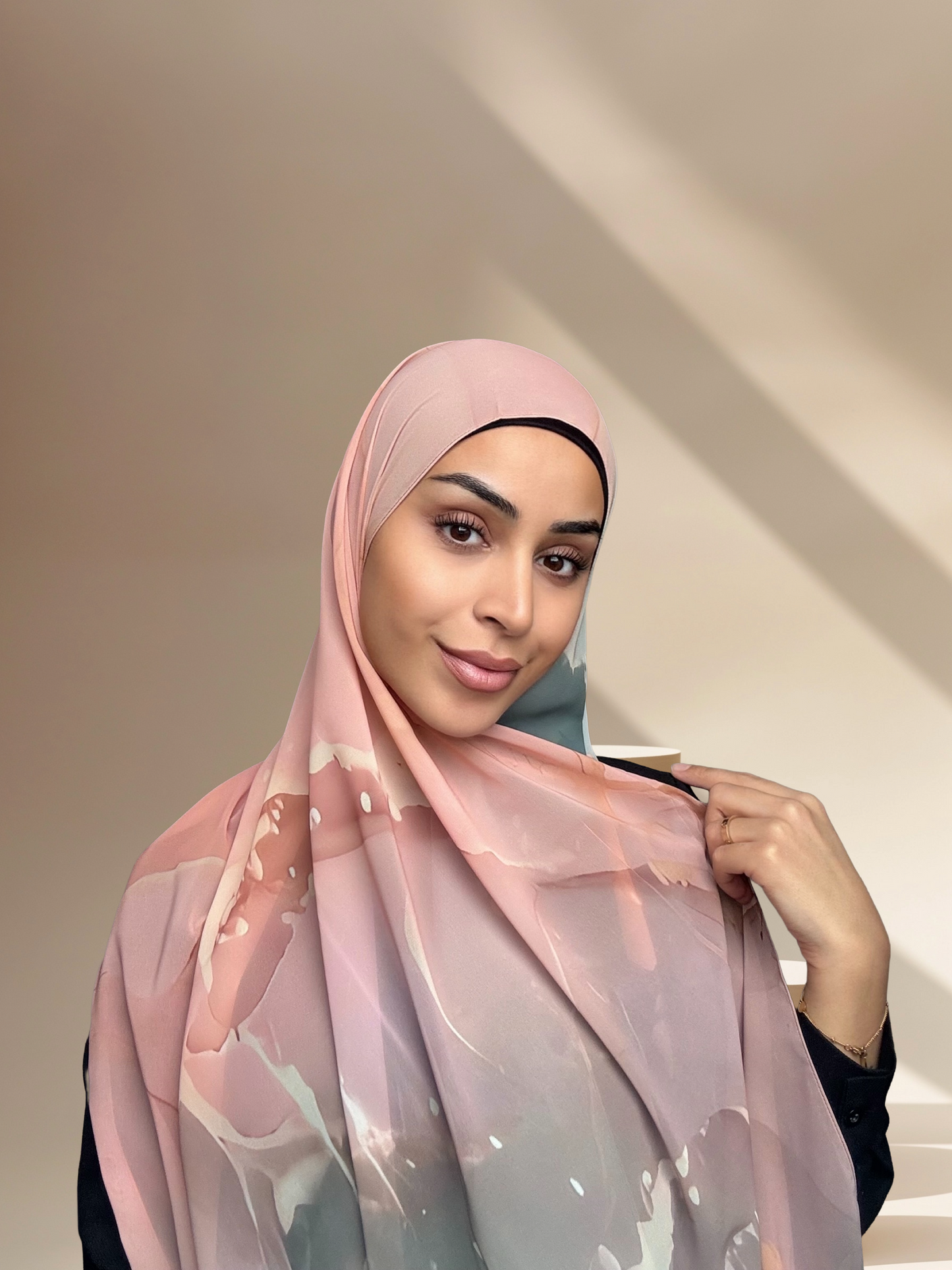 Marble chiffon print