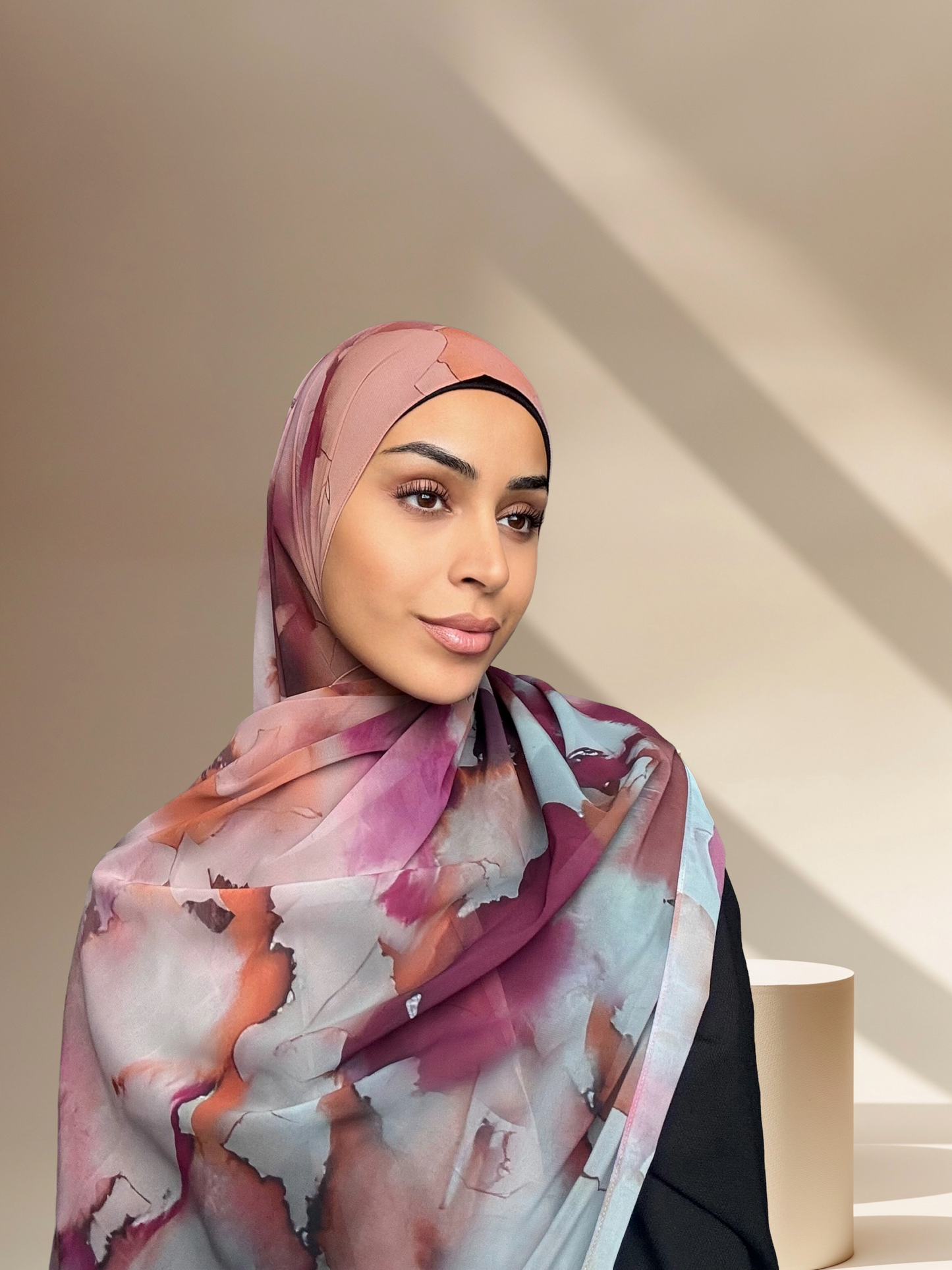 Watercolour chiffon print