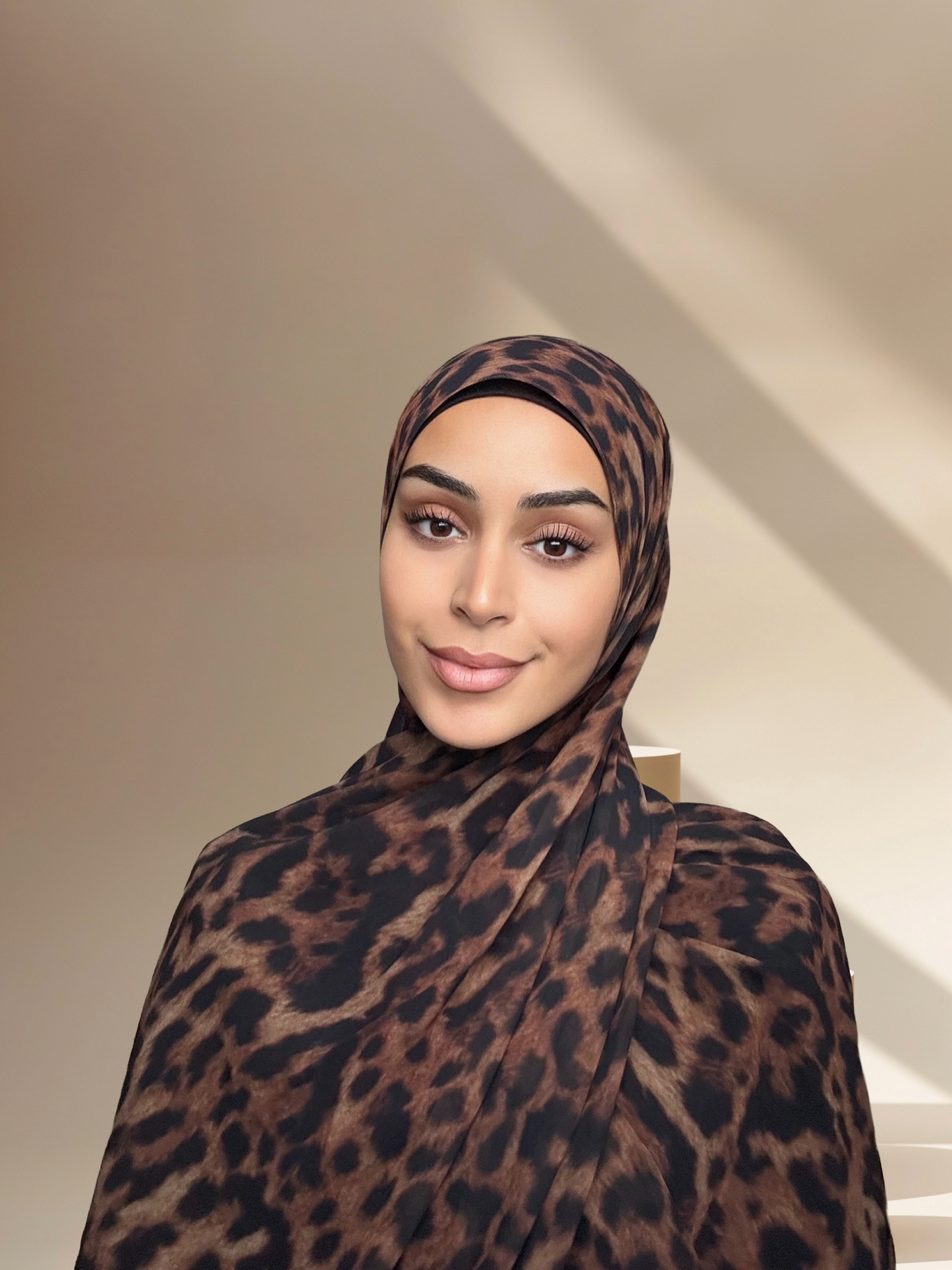 Leopard chiffon print