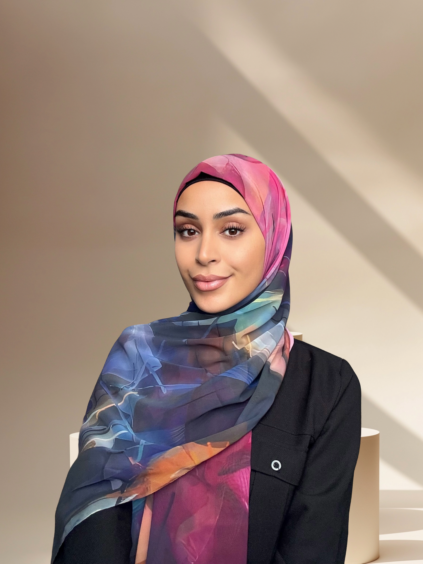 Abstract chiffon print