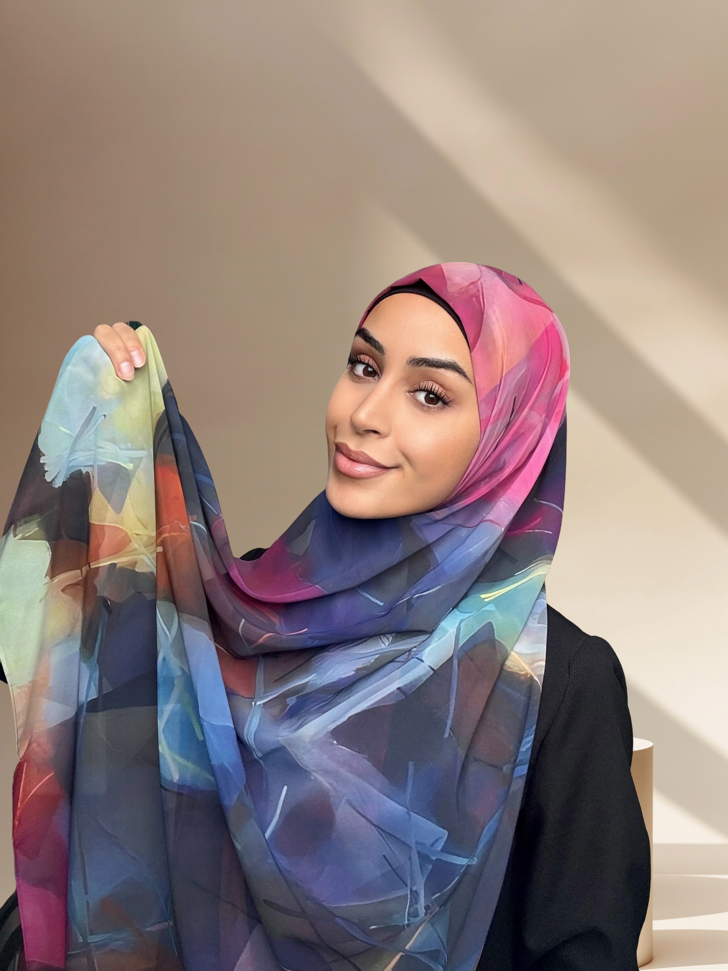 Abstract chiffon print