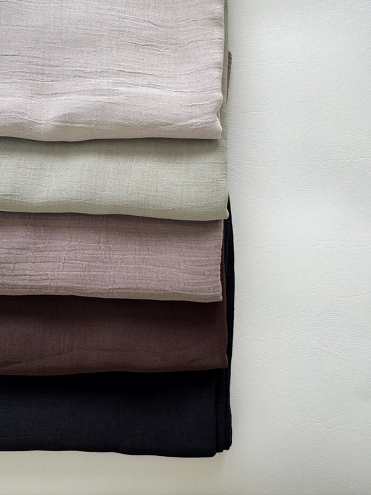 Premium Turkish Cotton Hijabs (Set of 5)